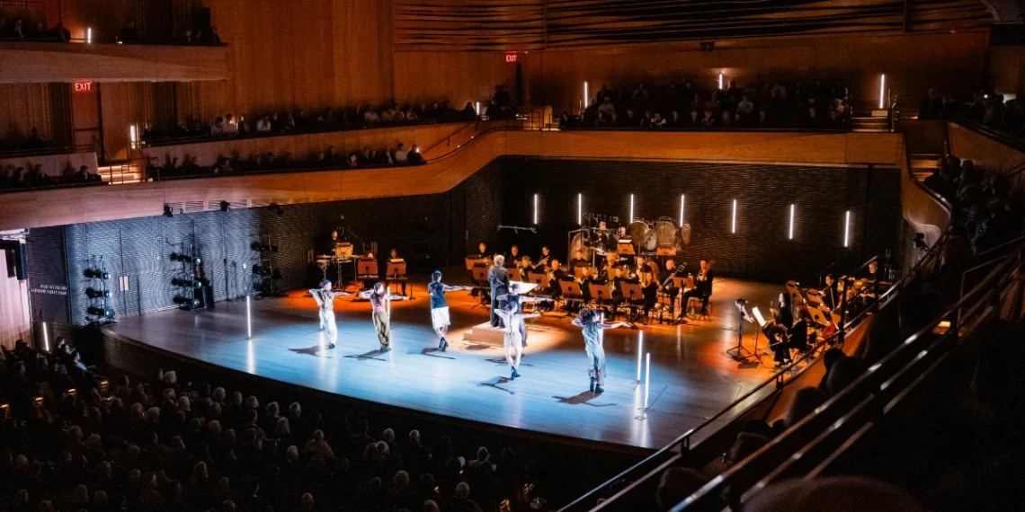 The NY Philharmonic, conducted by Esa-Pekka Salonen, and L.A. Dance Project Review 2025 featuring 6 dancers.